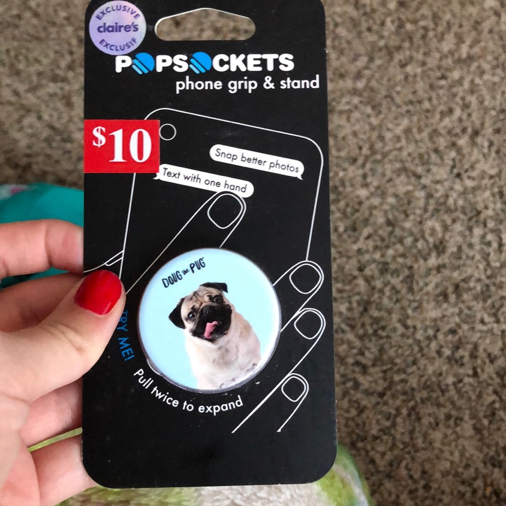 Doug the pug pop socket